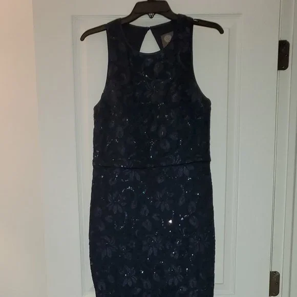 Vince Camuto Lace and Sequin Sheath dress. Size 10